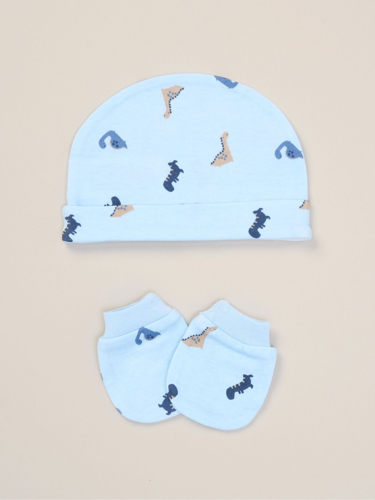 Rock-A-Bye Baby Boutique Blue 100% Cotton 5-Piece Baby Gift Set - Image 6 of 6