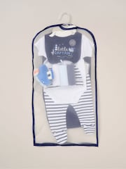 Rock-A-Bye Baby Boutique Blue 100% Cotton 10-Piece Baby Gift Set - Image 6 of 6