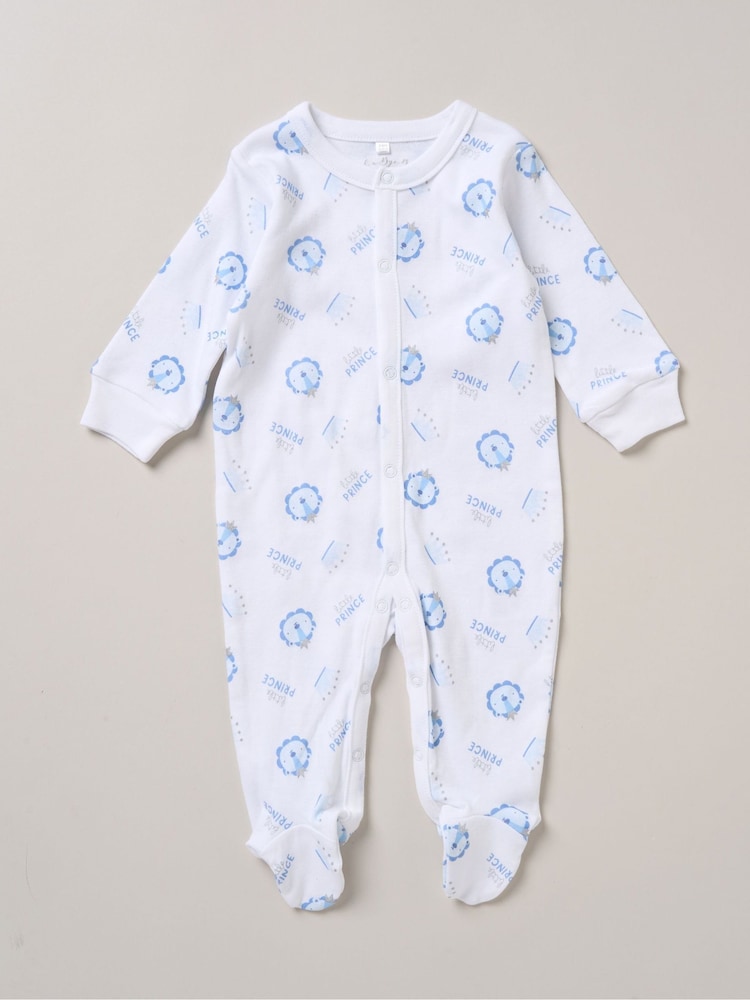 Rock-A-Bye Baby Boutique 100% Cotton Blue 8-Piece All in One Baby Gift Set - Image 2 of 5