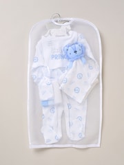 Rock-A-Bye Baby Boutique 100% Cotton Blue 8-Piece All in One Baby Gift Set - Image 3 of 5