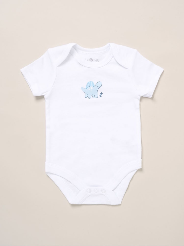 Rock-A-Bye Baby Boutique Blue 100% Cotton 6-Piece Printed Bodysuit Baby Gift Set - Image 2 of 6 Rock-A-Bye Baby Boutique Blue 100% Cotton 6-Piece Printed Bodysuit Baby Gift Set - Image 2 of 6