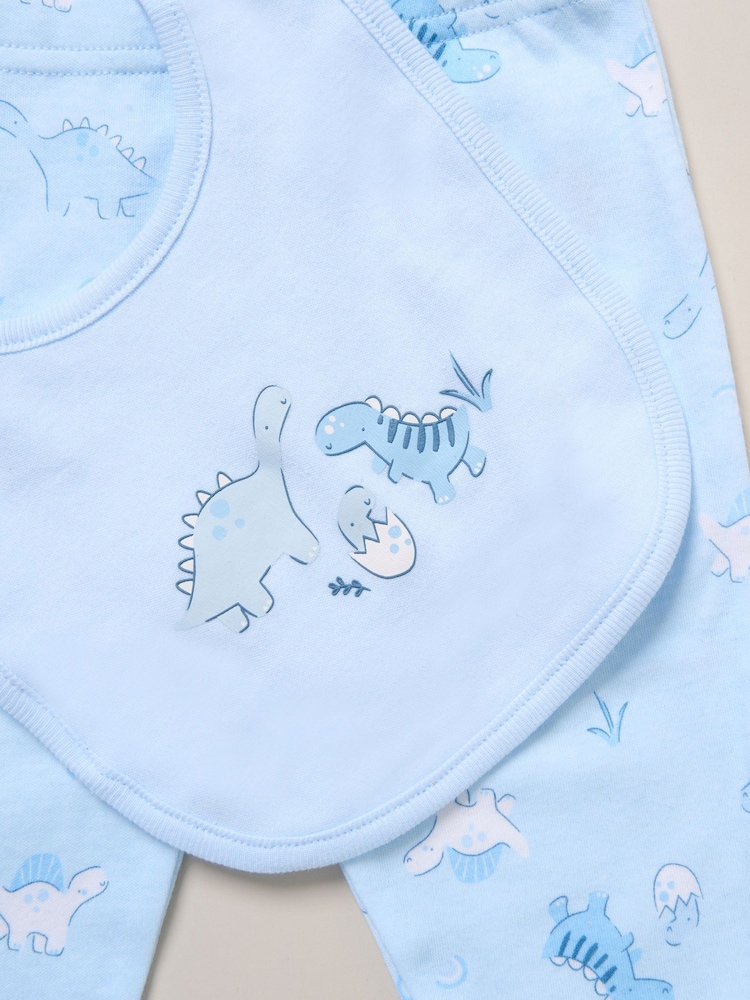 Rock-A-Bye Baby Boutique Blue 100% Cotton 6-Piece Printed Bodysuit Baby Gift Set - Image 6 of 6 Rock-A-Bye Baby Boutique Blue 100% Cotton 6-Piece Printed Bodysuit Baby Gift Set - Image 6 of 6