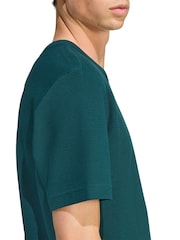 adidas Originals Green Trefoil Essentials Waffle T-Shirt - Image 4 of 6