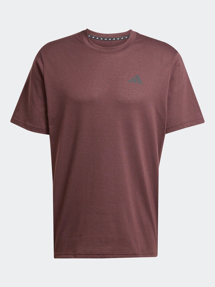 adidas Brown Suede Train Essentials Feelready Training T-Shirt - Image 6 of 6 adidas Brown Suede Train Essentials Feelready Training T-Shirt - Image 6 of 6