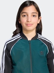 adidas Originals Green Adicolor SST Kids Track Top - Image 5 of 6
