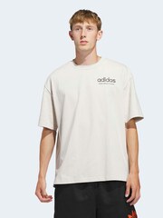 adidas Brown adidas adidas Sport Design GFX T-Shirt - Image 1 of 7