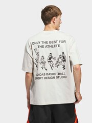 adidas Brown adidas adidas Sport Design GFX T-Shirt - Image 2 of 7