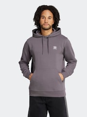adidas Originals Grey Light Trefoil Essentials Hoodie - Image 1 of 6