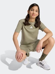 adidas Khaki Green Essentials Kids T-Shirt - Image 5 of 6