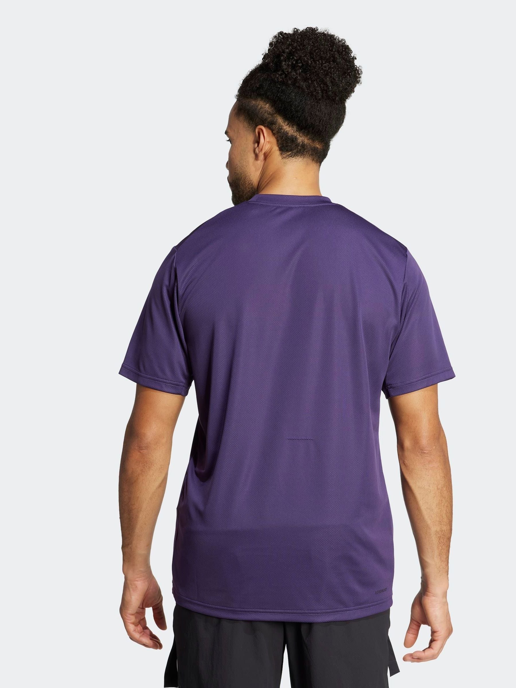 Buy adidas Purple Train Essentials Training T - Shirt from the