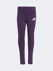 adidas Purple Glam Little Kids Sweatshirt and Leggings Set - Image 4 of 4