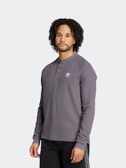 adidas Originals Grey Trefoil Essentials Long-sleeve Top - Image 1 of 6