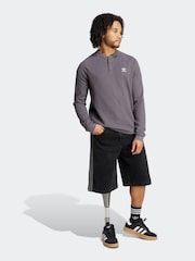 adidas Originals Grey Trefoil Essentials Long-sleeve Top - Image 3 of 6