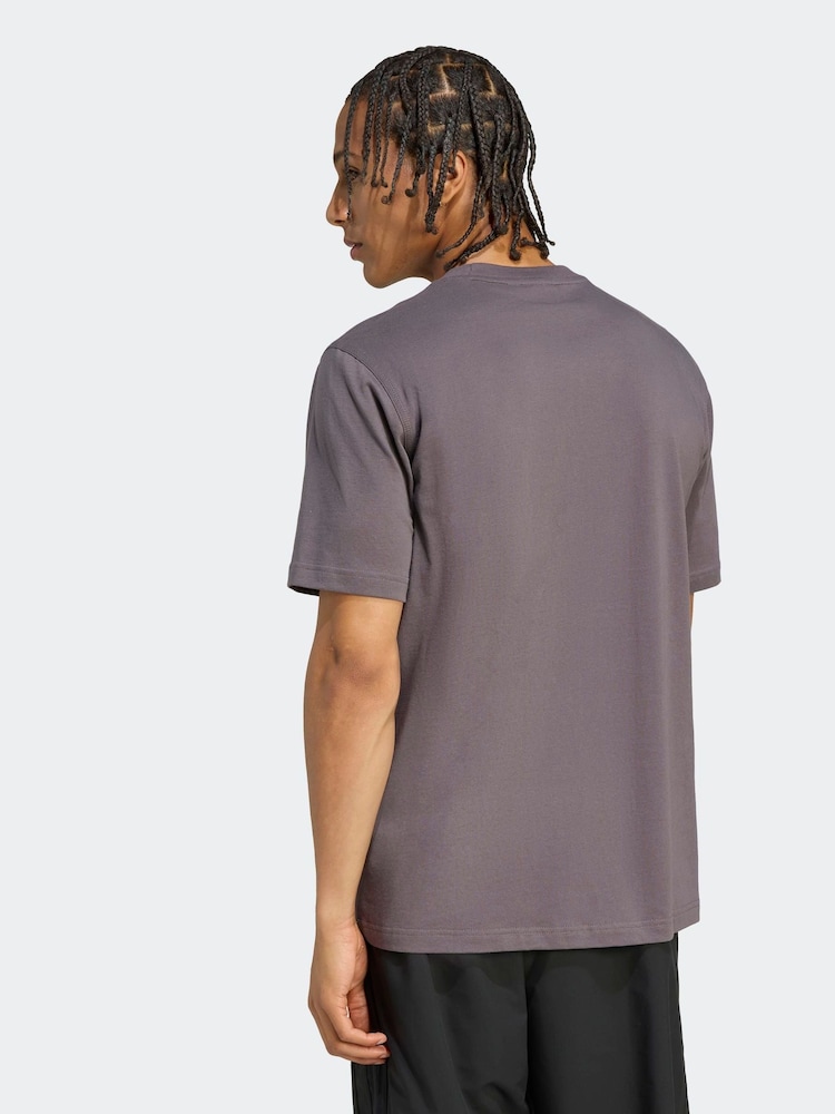 adidas Originals Grey Trefoil Essentials T-Shirt - Image 2 of 6 adidas Originals Grey Trefoil Essentials T-Shirt - Image 2 of 6