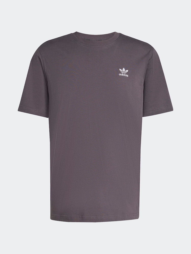 adidas Originals Grey Trefoil Essentials T-Shirt - Image 6 of 6 adidas Originals Grey Trefoil Essentials T-Shirt - Image 6 of 6