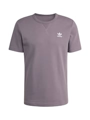 adidas Originals Grey Trefoil Essentials Waffle T-Shirt - Image 10 of 10
