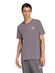 adidas Originals Grey Trefoil Essentials Waffle T-Shirt - Image 5 of 10