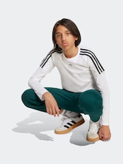 adidas Originals White Layered Long Sleeve Kids Top - Image 3 of 6