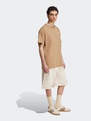 adidas Originals Brown Oversized Trefoil Essentials T-Shirt - Image 3 of 5