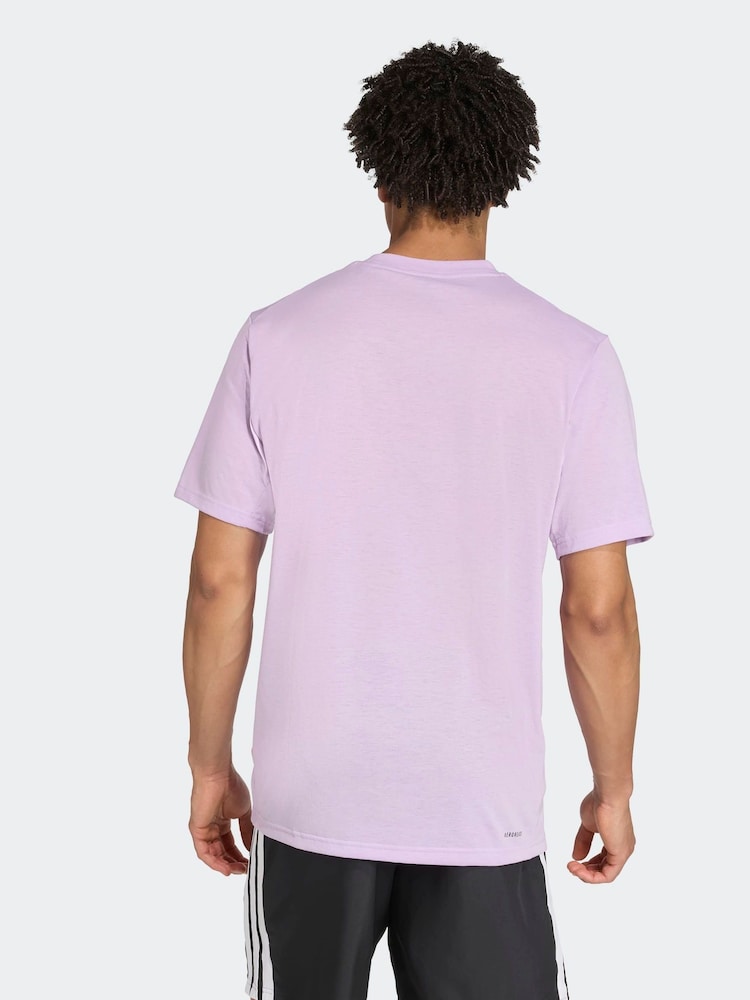 adidas Purple Train Essentials Feelready Training T-Shirt - Image 2 of 7