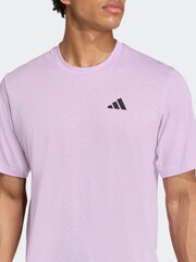 adidas Purple Train Essentials Feelready Training T-Shirt - Image 4 of 7