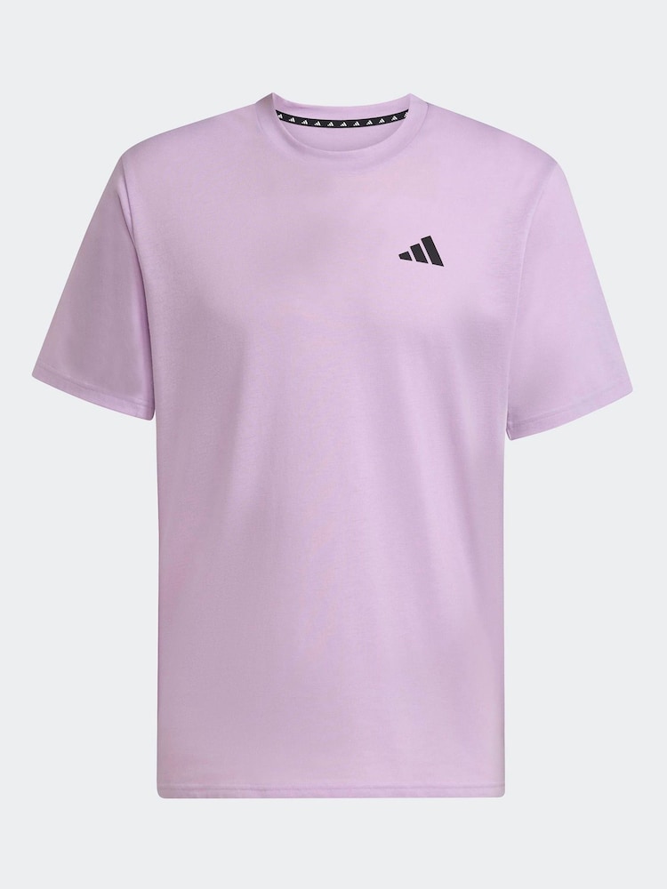 adidas Purple Train Essentials Feelready Training T-Shirt - Image 7 of 7