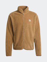 adidas Originals Brown Trefoil Essentials Teddy Fleece - Image 6 of 6
