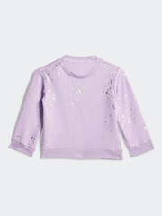 adidas Purple Glam Infant Kids Sweatshirt and Leggings Set - Image 2 of 7