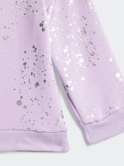 adidas Purple Glam Infant Kids Sweatshirt and Leggings Set - Image 5 of 7