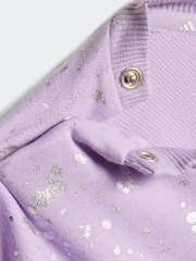 adidas Purple Glam Infant Kids Sweatshirt and Leggings Set - Image 6 of 7