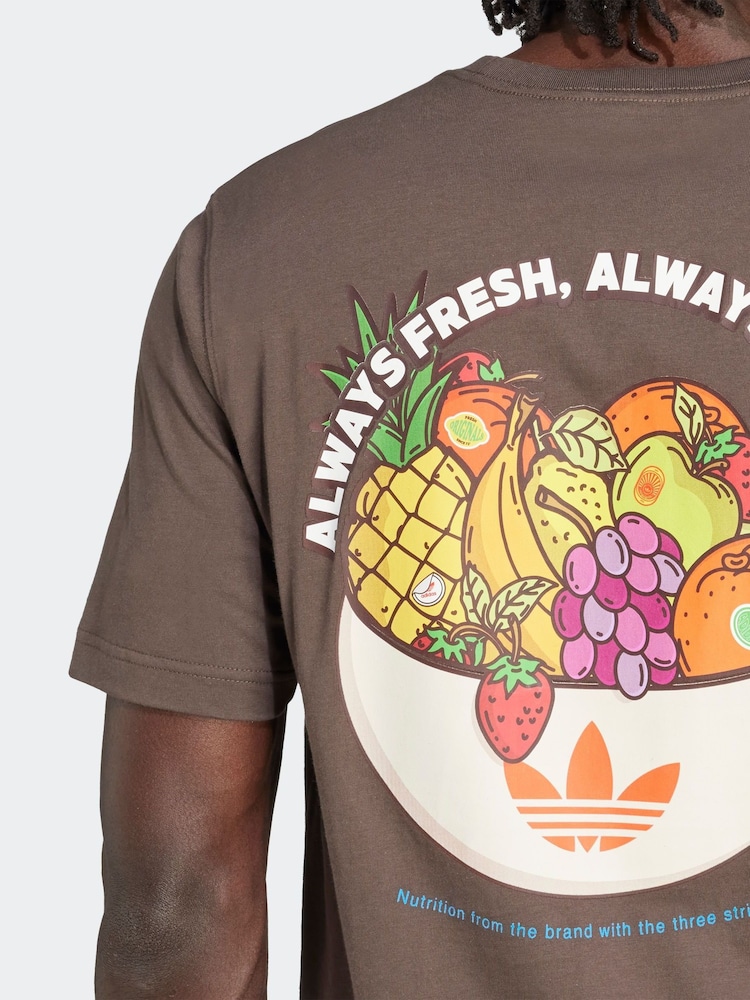 adidas Originals Green Graphic Short Sleeve 100% Cotton T-Shirt - Image 5 of 5 adidas Originals Green Graphic Short Sleeve 100% Cotton T-Shirt - Image 5 of 5