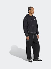 adidas Originals Black Essentials Fleece Zip Hoodie - Image 3 of 6