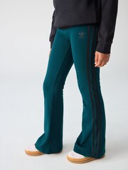 adidas Originals Green Flare Kids Leggings - Image 2 of 5