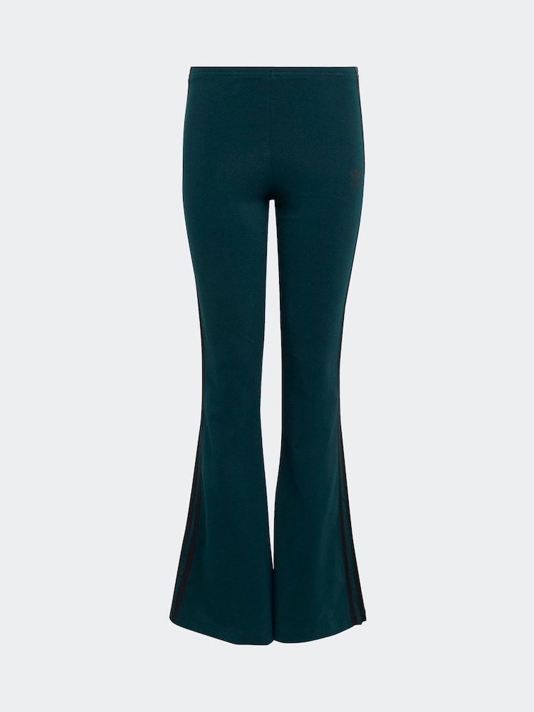 adidas Originals Green Flare Kids Leggings - Image 5 of 5 adidas Originals Green Flare Kids Leggings - Image 5 of 5