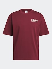 adidas Red adidas adidas Sport Design GFX T-Shirt - Image 7 of 7