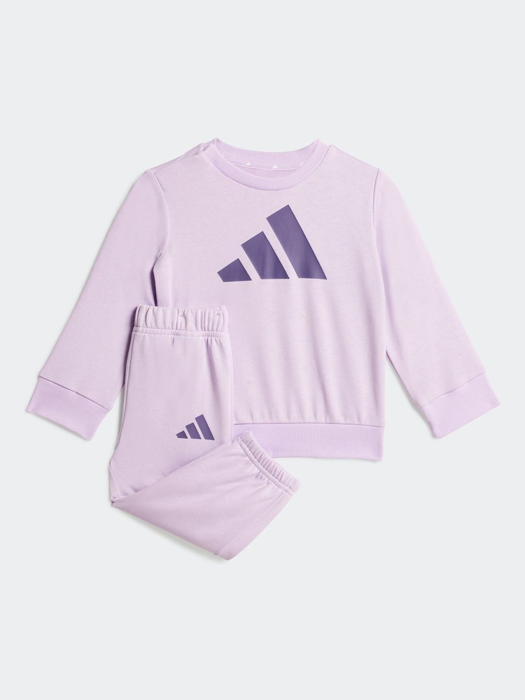 adidas Purple Essentials Sweatshirt and Joggers Set Infant Kids - Image 1 of 7