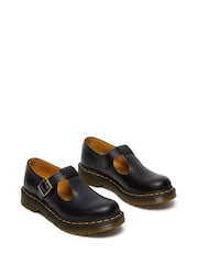 Dr. Martens Black Polley Smooth Leather Shoes - Image 2 of 6