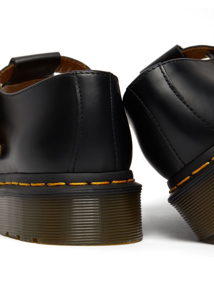 Dr. Martens Black Polley Smooth Leather Shoes - Image 5 of 6