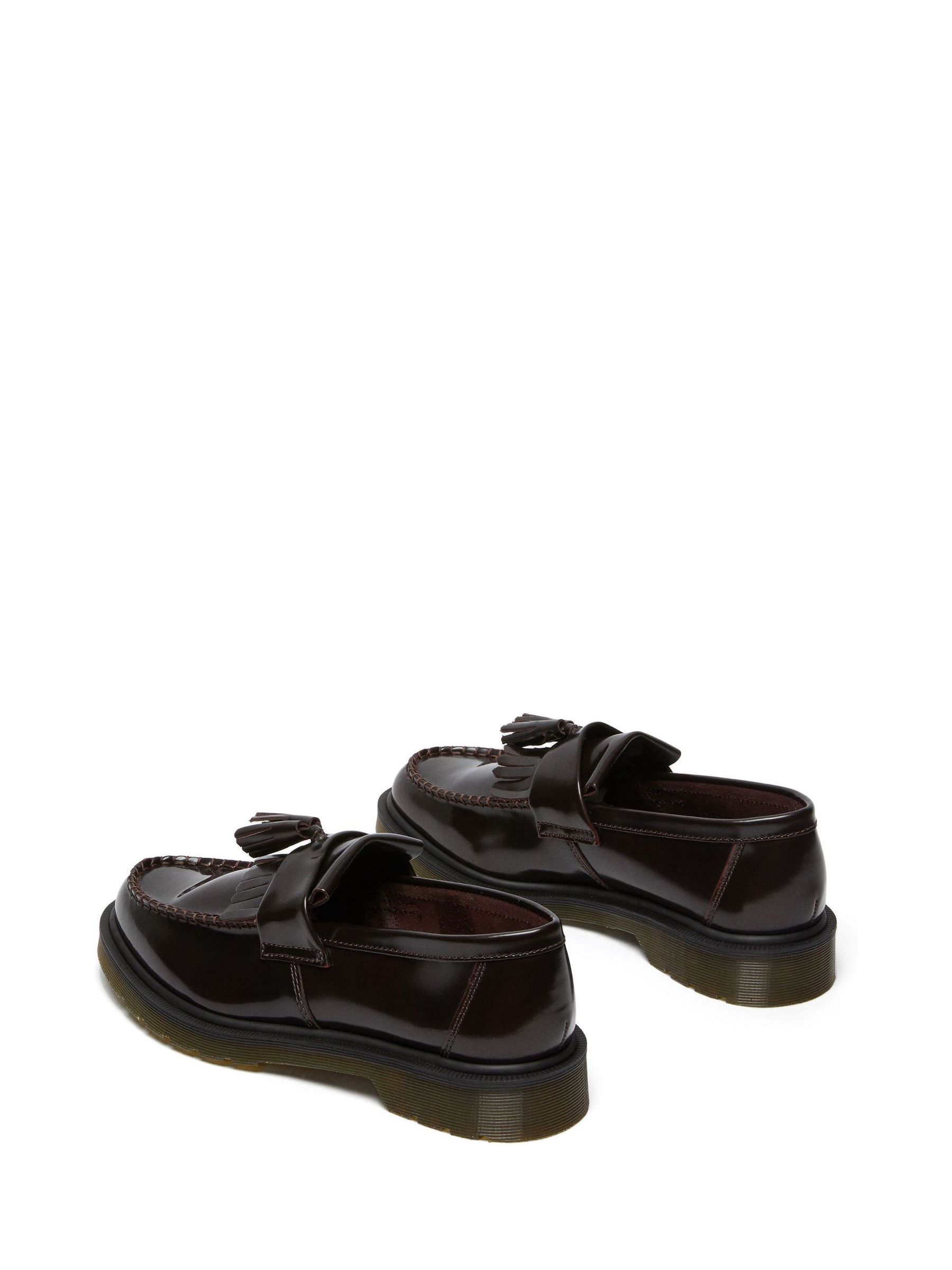 Buy Dr. Martens Burgundy Red Adrian Arcadia Leather Shoes from