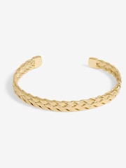 Jon Richard Gold Tone Plaited Cuff Bracelet - Image 1 of 3