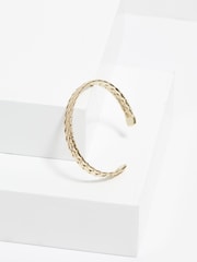 Jon Richard Gold Tone Plaited Cuff Bracelet - Image 2 of 3