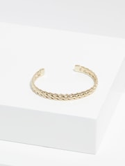 Jon Richard Gold Tone Plaited Cuff Bracelet - Image 3 of 3