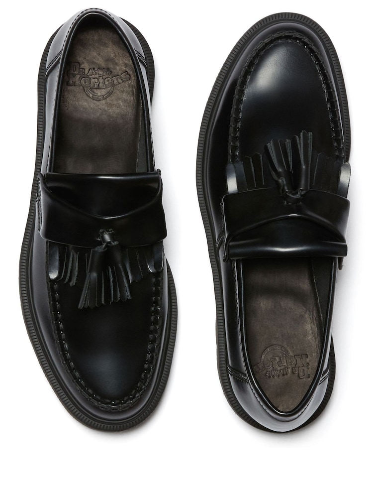 Dr. Martens Black Adrian Smooth Leather Shoes - Image 4 of 6