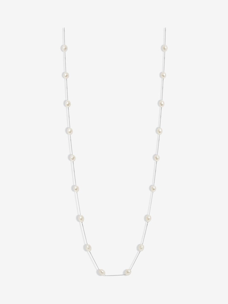 Jon Richard Silver Tone Pearl Rope Necklace - Image 1 of 1