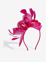 Jon Richard Pink Fushia Medium Fascinator - Image 1 of 4
