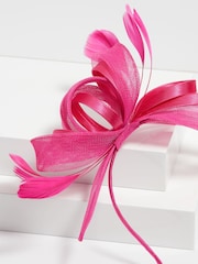 Jon Richard Pink Fushia Medium Fascinator - Image 2 of 4