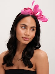 Jon Richard Pink Fushia Medium Fascinator - Image 3 of 4