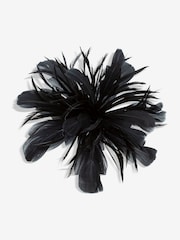 Jon Richard Black Statement Floral Clip Fascinator - Image 1 of 3