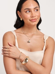 Jon Richard Gold Tone Angular Dome Cuff Bracelet - Image 7 of 7
