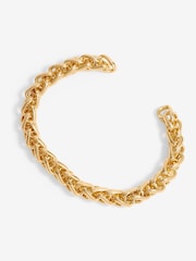 Jon Richard Gold Tone Polished Entwined Cuff Bracelet - Image 1 of 1
